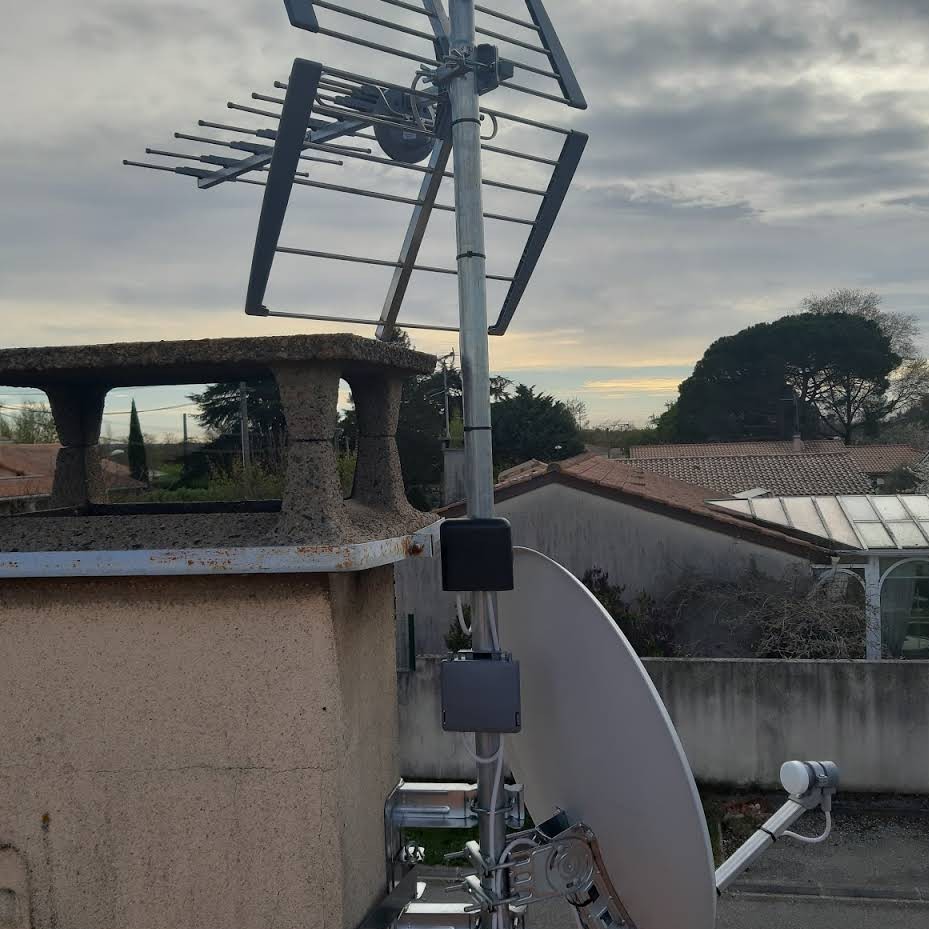 Parabole et satellite