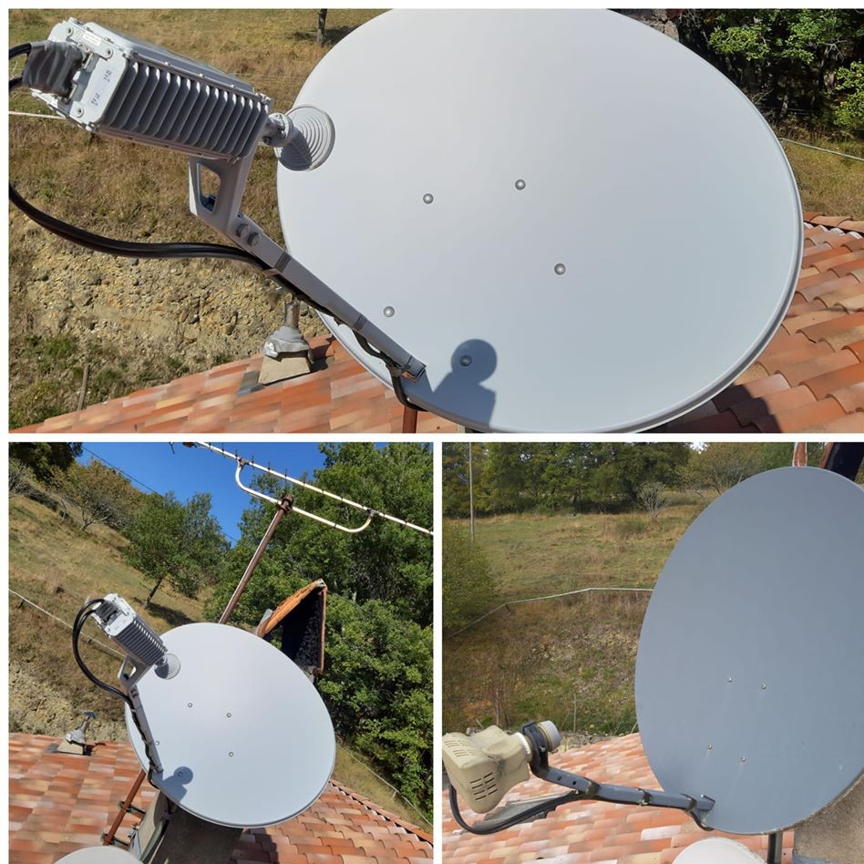 Parabole et satellite