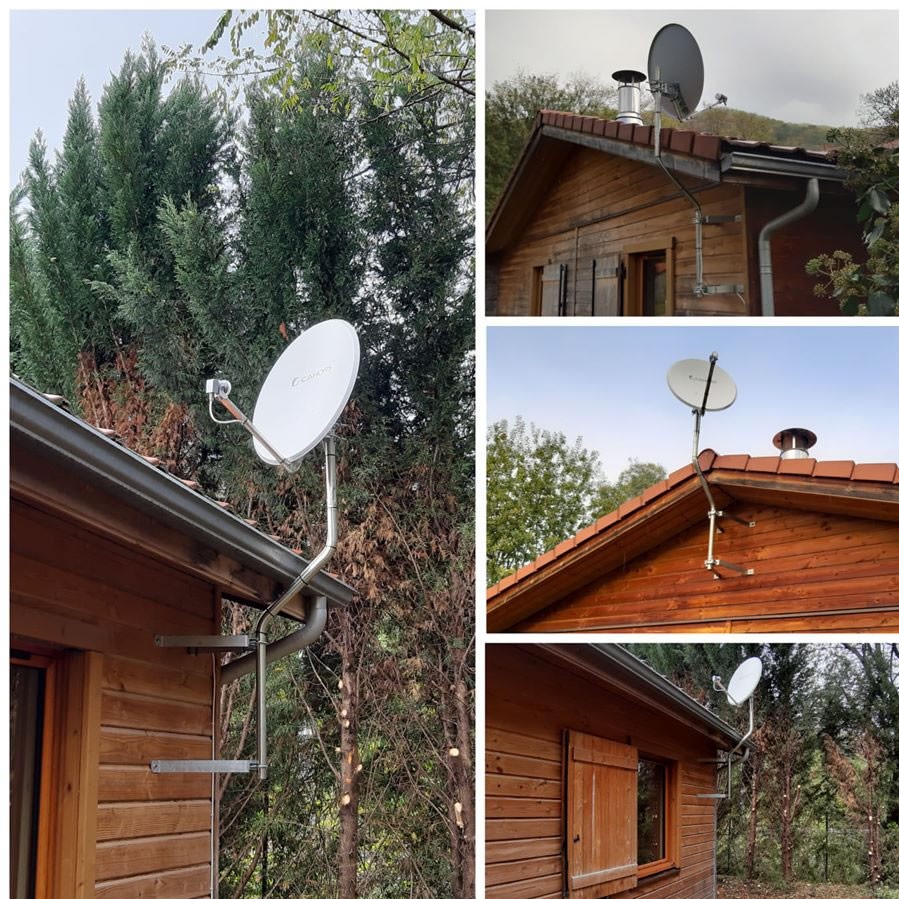 Parabole et satellite